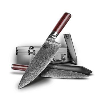 KAI TBS-0220 Комплект 2 ножа в алуминиев куфар SHUN Kohen ЛИМИТИРАНА СЕРИЯ 3000 бр. 