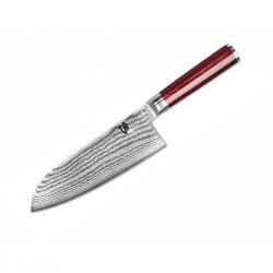 KAI DM-0717RD Кухненски нож Santoku с червена дръжка Shun 18 см ЛИМИТИРАНА СЕРИЯ