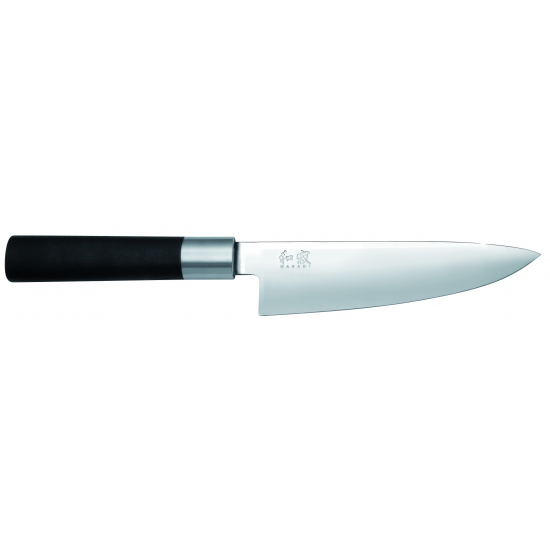 KAI 6715C Кухненски нож на главния готвач малък, за дясна и лява ръка Wasabi Black 15 см