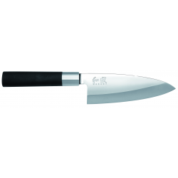 KAI 6715D Кухненски нож за риба за дясна ръка DEBA Wasabi Black 15 см