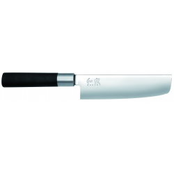 KAI 6716N Нож за зеленчуци за дясна и лява ръка Wasabi Black Nakiri 16.5 см