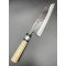 FUJ TSAS-WSA180 Нож Santoku [Denka] + Осмоъгълна дръжка с накрайник от биволски рог