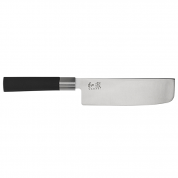 KAI 6716N Нож за зеленчуци за дясна и лява ръка Wasabi Black Nakiri 16.5 см