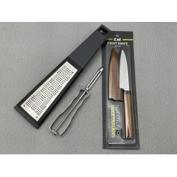 SET PG0001-3002-6001 Комплект ренде, малък нож и белачка PG-001, DG-3002, DH-6001